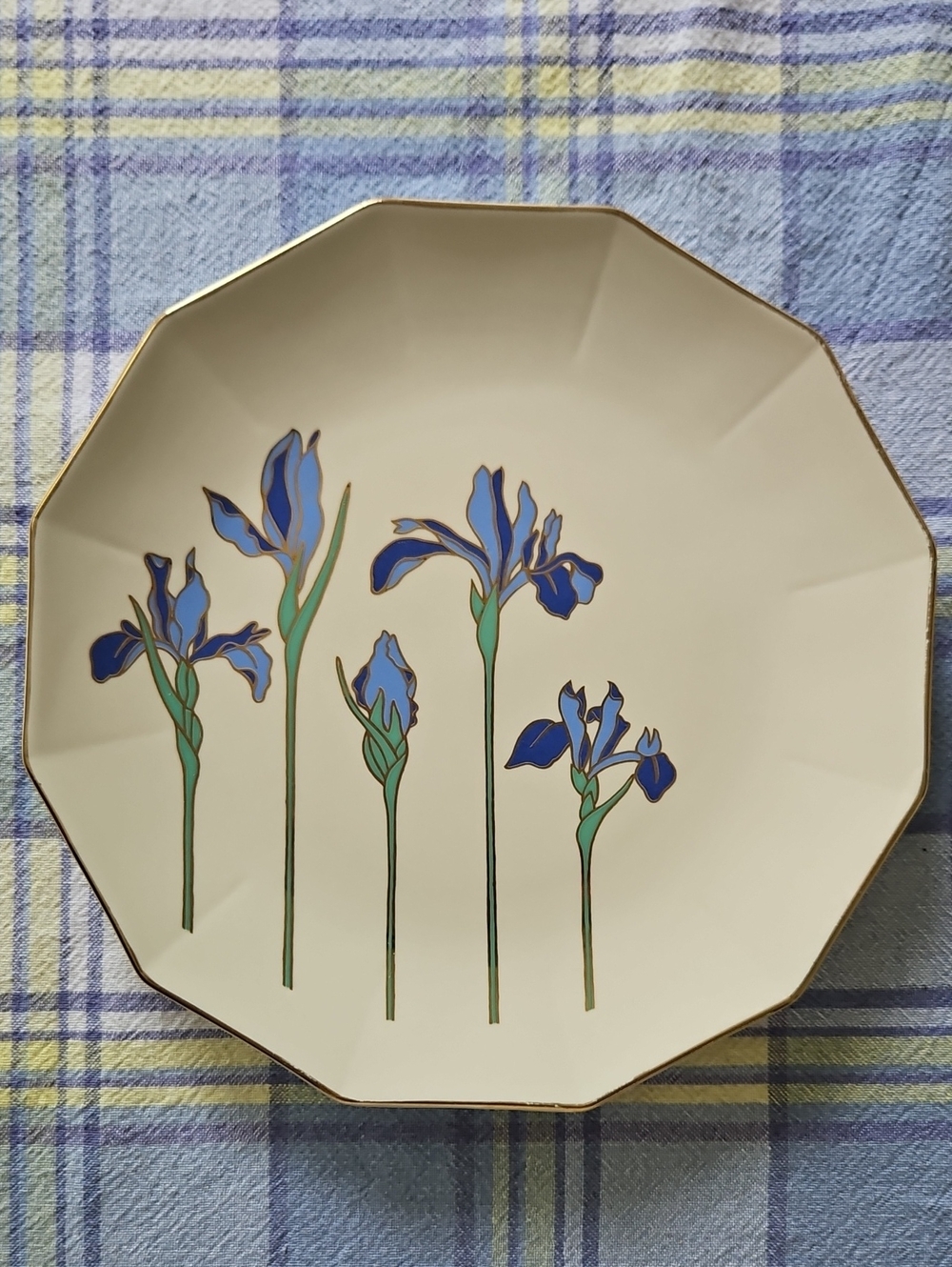 VTG Otagiri Iris Rhapsody 8” Salad Plate Porcelain